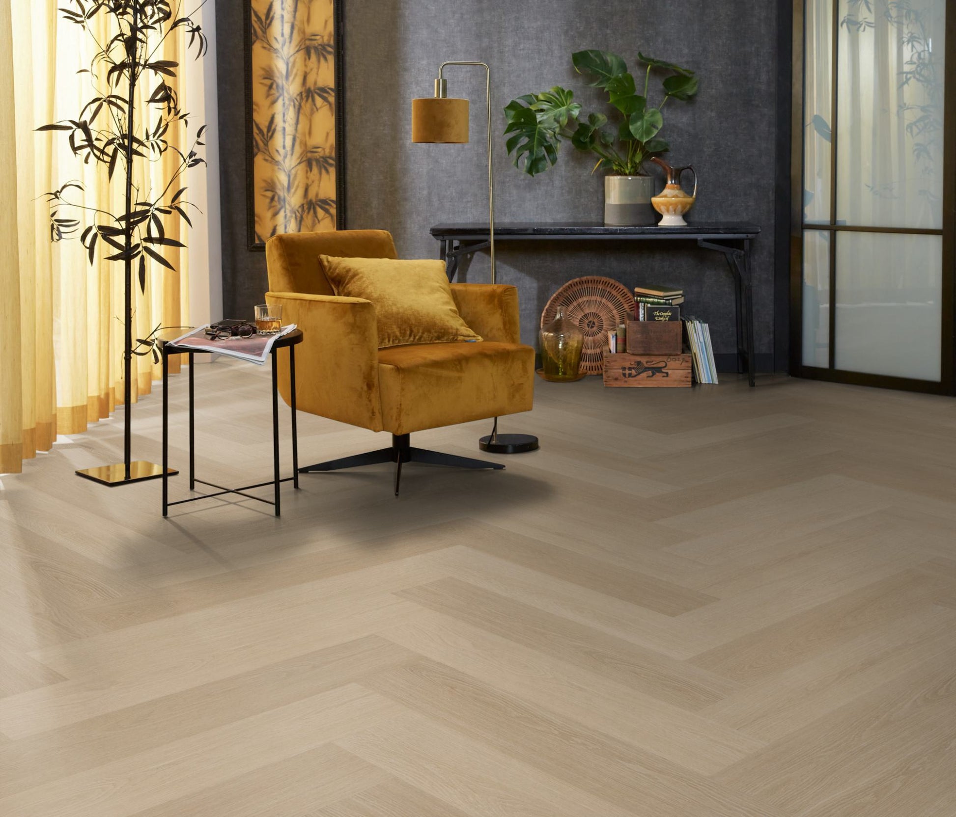Floorlife YUP XL Brentford Natural Walvisgraat EVC - Click PVC SRC - 7051200219 - Solza.nl