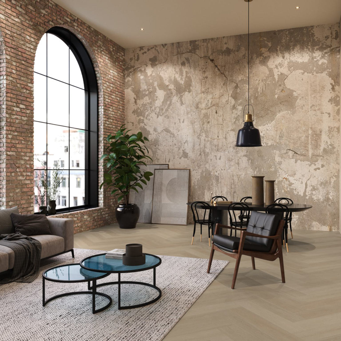 Floorlife YUP XL Brentford Natural Walvisgraat EVC - Click PVC SRC - 7051200219 - Solza.nl
