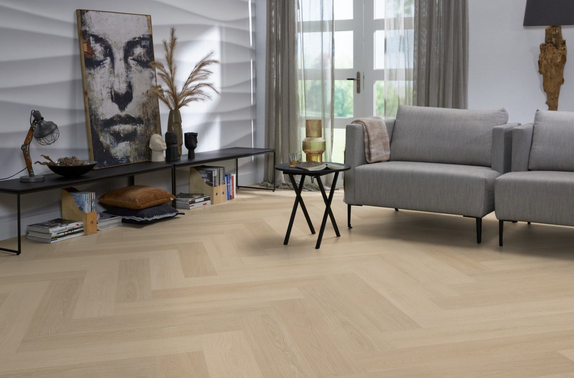 Floorlife YUP XL Brentford Natural Walvisgraat EVC - Click PVC SRC - 7051200219 - Solza.nl