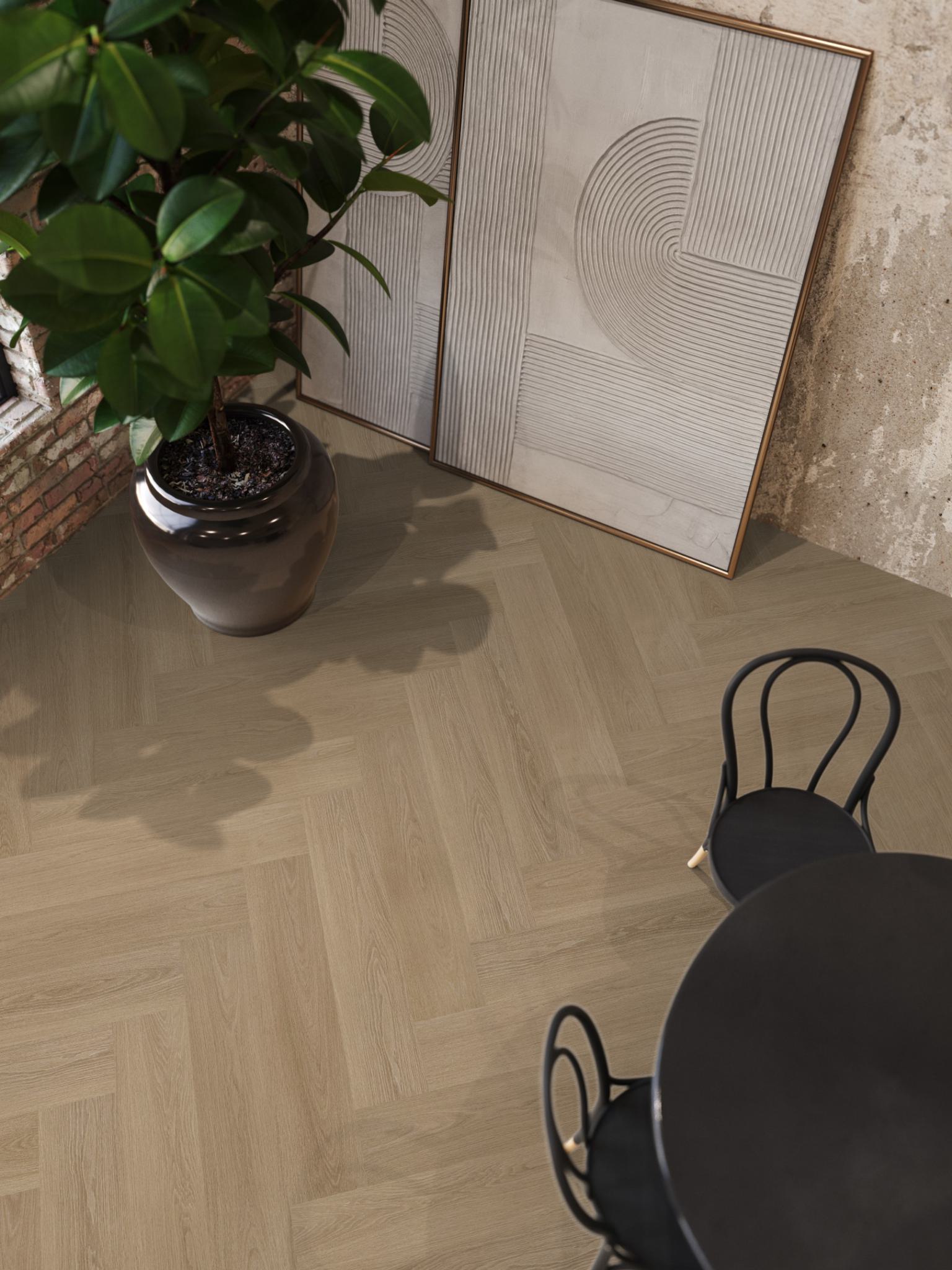 Floorlife YUP XL Brentford Warm Oak Walvisgraat EVC - Click PVC SRC - 7051200319 - Solza.nl
