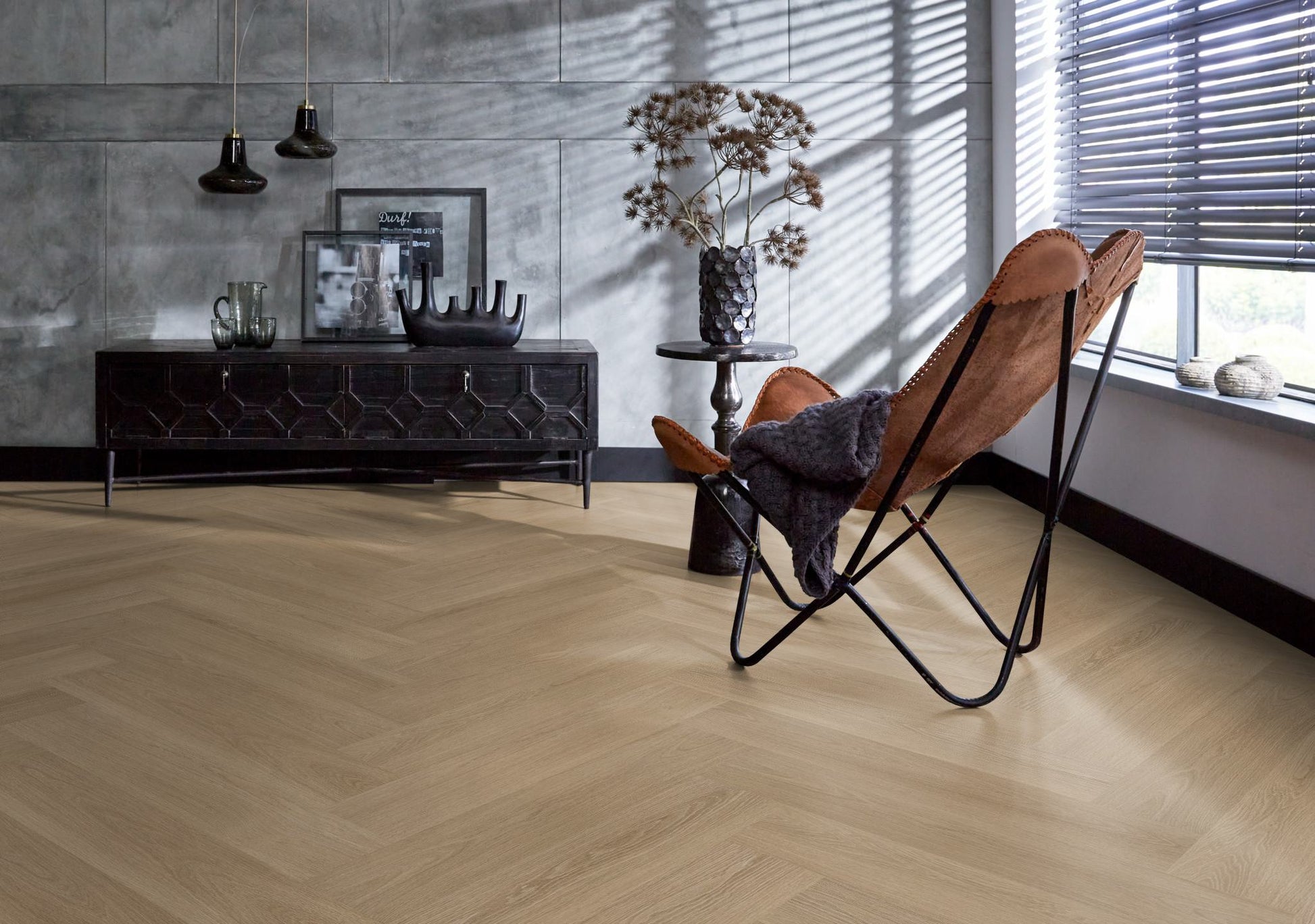 Floorlife YUP XL Brentford Warm Oak Walvisgraat EVC - Dryback PVC - 7050100319 - Solza.nl