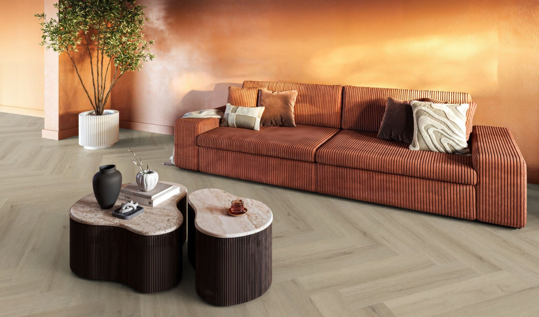 Floorlife YUP XL Greenford Beige Walvisgraat Click PVC - SRC - 6081201219 - Solza.nl