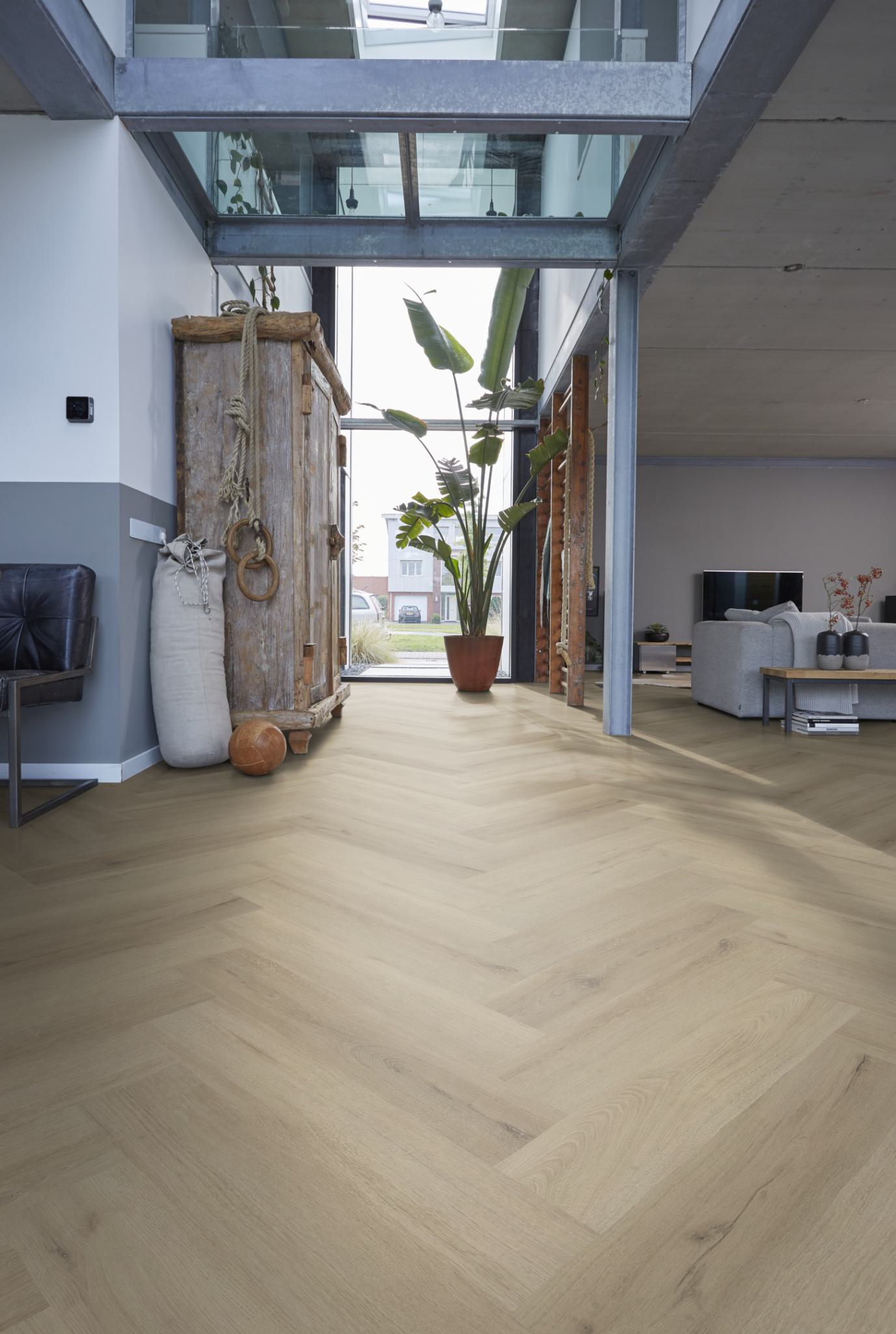 Floorlife YUP XL Greenford Beige Walvisgraat Click PVC - SRC - 6081201219 - Solza.nl