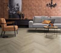 Floorlife YUP XL Greenford Beige Walvisgraat Dryback PVC - 6080101219 - Solza.nl