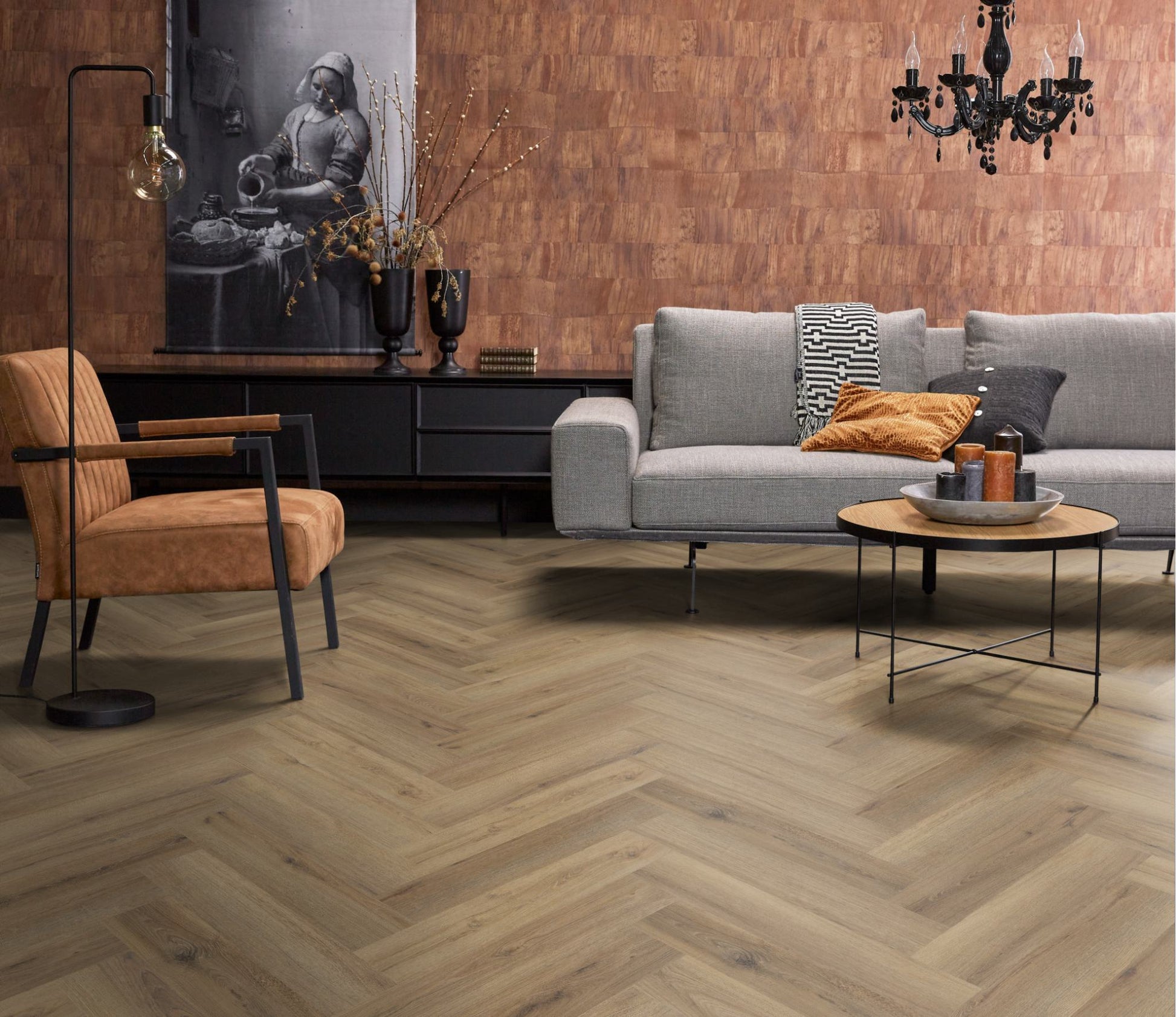 Floorlife YUP XL Greenford Light Brown Walvisgraat Click PVC - SRC - 6081201319 - Solza.nl
