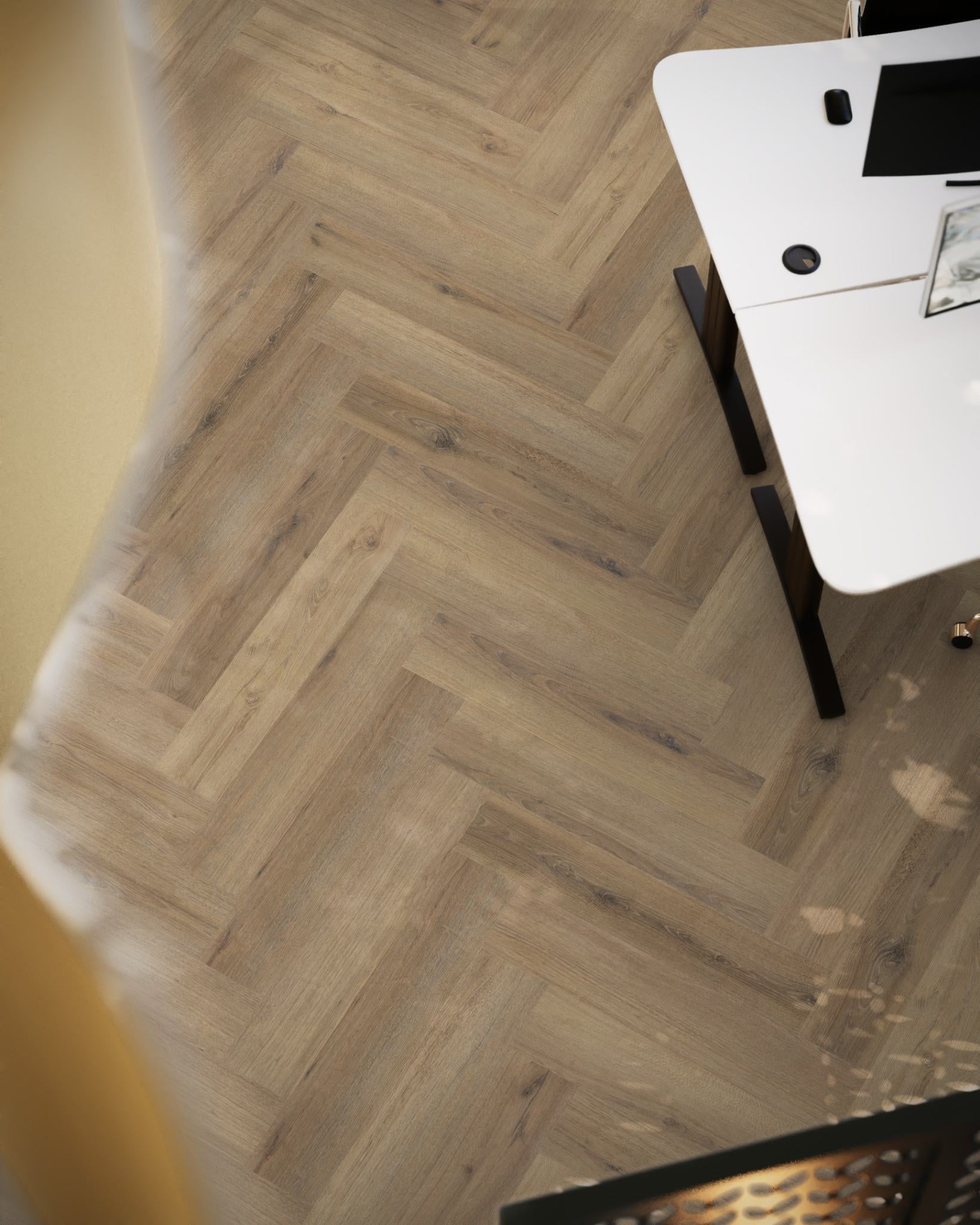 Floorlife YUP XL Greenford Light Brown Walvisgraat Click PVC - SRC - 6081201319 - Solza.nl