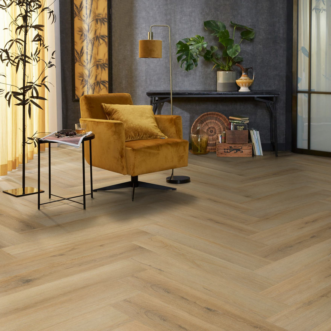 Floorlife YUP XL Greenford Natural Walvisgraat Click PVC - SRC - 6081201019 - Solza.nl