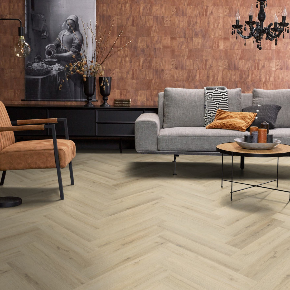 Floorlife YUP XL Greenford Warm Beige Walvisgraat Click PVC - SRC - 6081201119 - Solza.nl