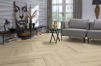 Floorlife YUP XL Greenford Warm Beige Walvisgraat Dryback PVC - 6080101119 - Solza.nl
