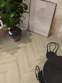 Floorlife YUP XL Greenford Warm Beige Walvisgraat Dryback PVC - 6080101119 - Solza.nl