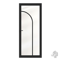 Austria Japandi Kyoto Blank Glas – Binnendeur Zwart Gegrond