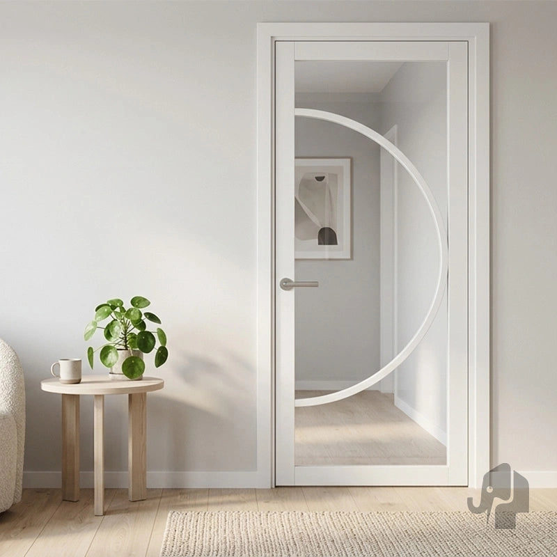 Austria Japandi Osaka Blank Glas – Binnendeur Wit Gegrond