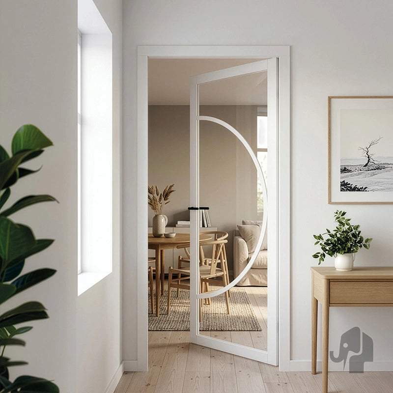 Austria Japandi Osaka Blank Glas – Binnendeur Wit Gegrond