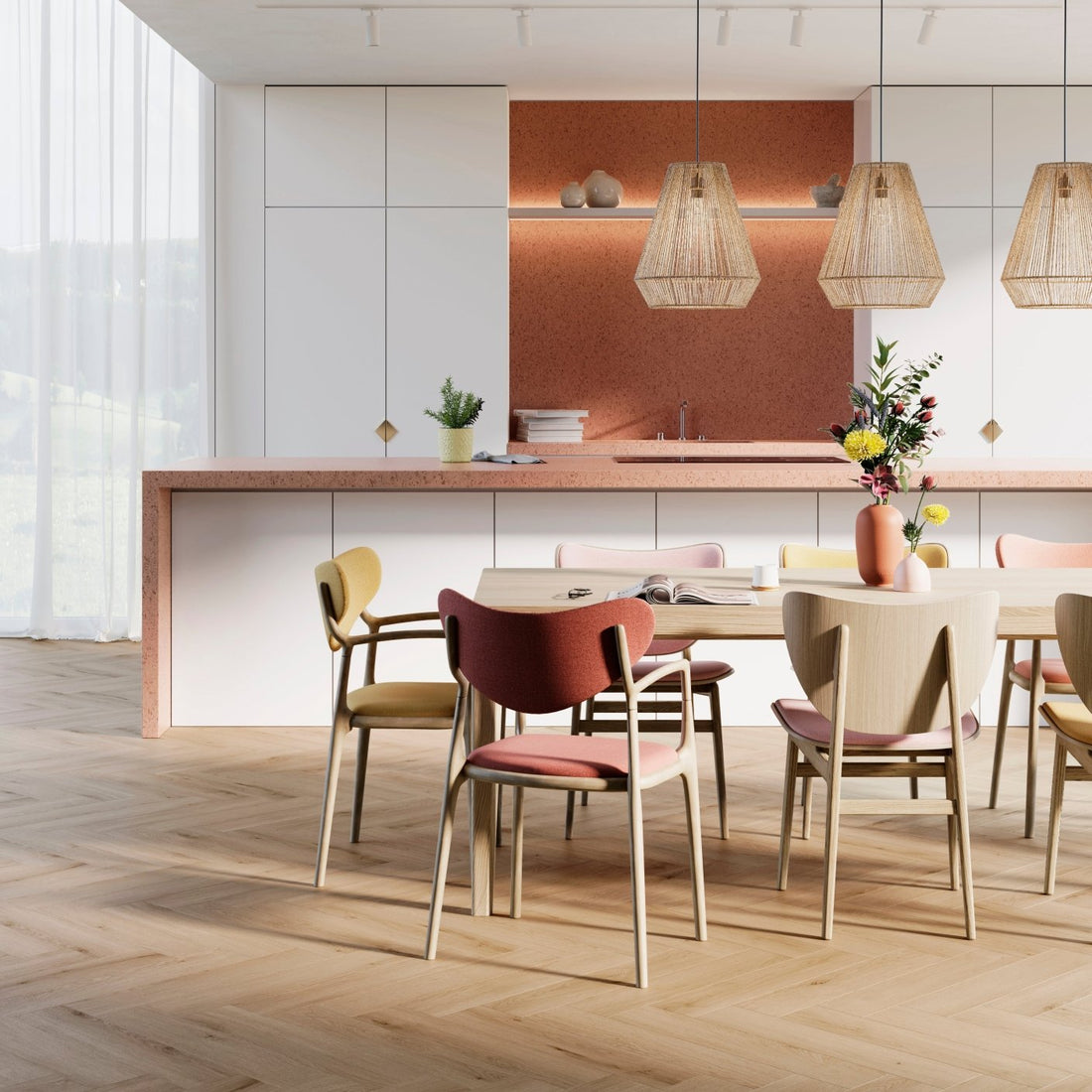 ParquetVinyl Mantaro Hay - Visgraat Click PVC - 125 x 625 mm - MAN-HB-5614-IB - Solza.nl