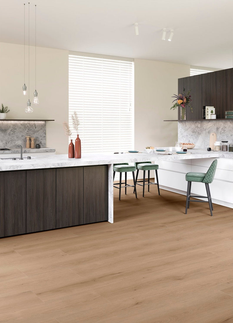 ParquetVinyl Mantaro Pecan - Rechte stroken Click PVC - 232 x 1532 mm - MAN-5619-IB - Solza.nl