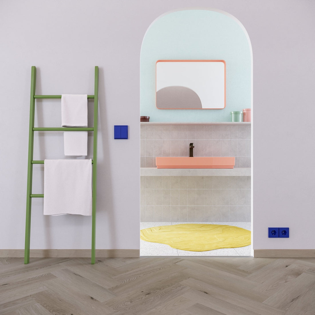 ParquetVinyl Nakuru Gazelle - Visgraat Click PVC - 123 x 615 mm - 10 dB - NAK-HB-844-IB - Solza.nl