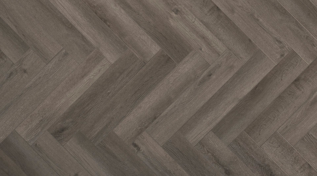 ParquetVinyl Yukon Smoked Grey - Visgraat Click PVC - 123 x 615 mm - YUK-HB-2630-IB - Solza.nl