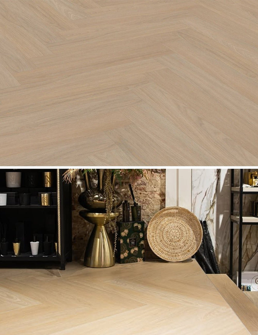Vivafloors Bologna - Eiken 7810 - Walvisgraat Plak PVC - Solza.nl