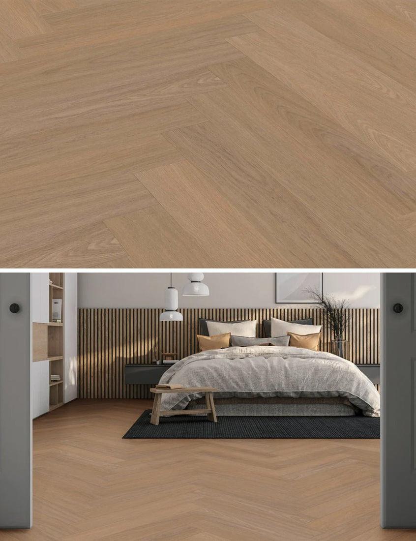 Vivafloors Bologna - Eiken 7880 - Walvisgraat Plak PVC - Solza.nl