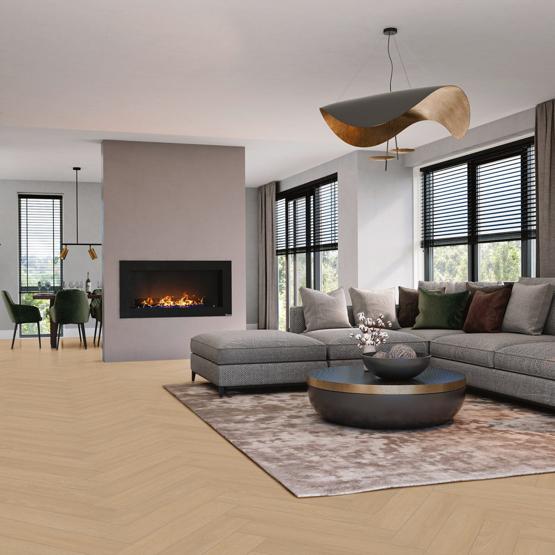 Vivafloors Bordeaux - Eiken 8530 - Visgraat Plak PVC - Solza.nl