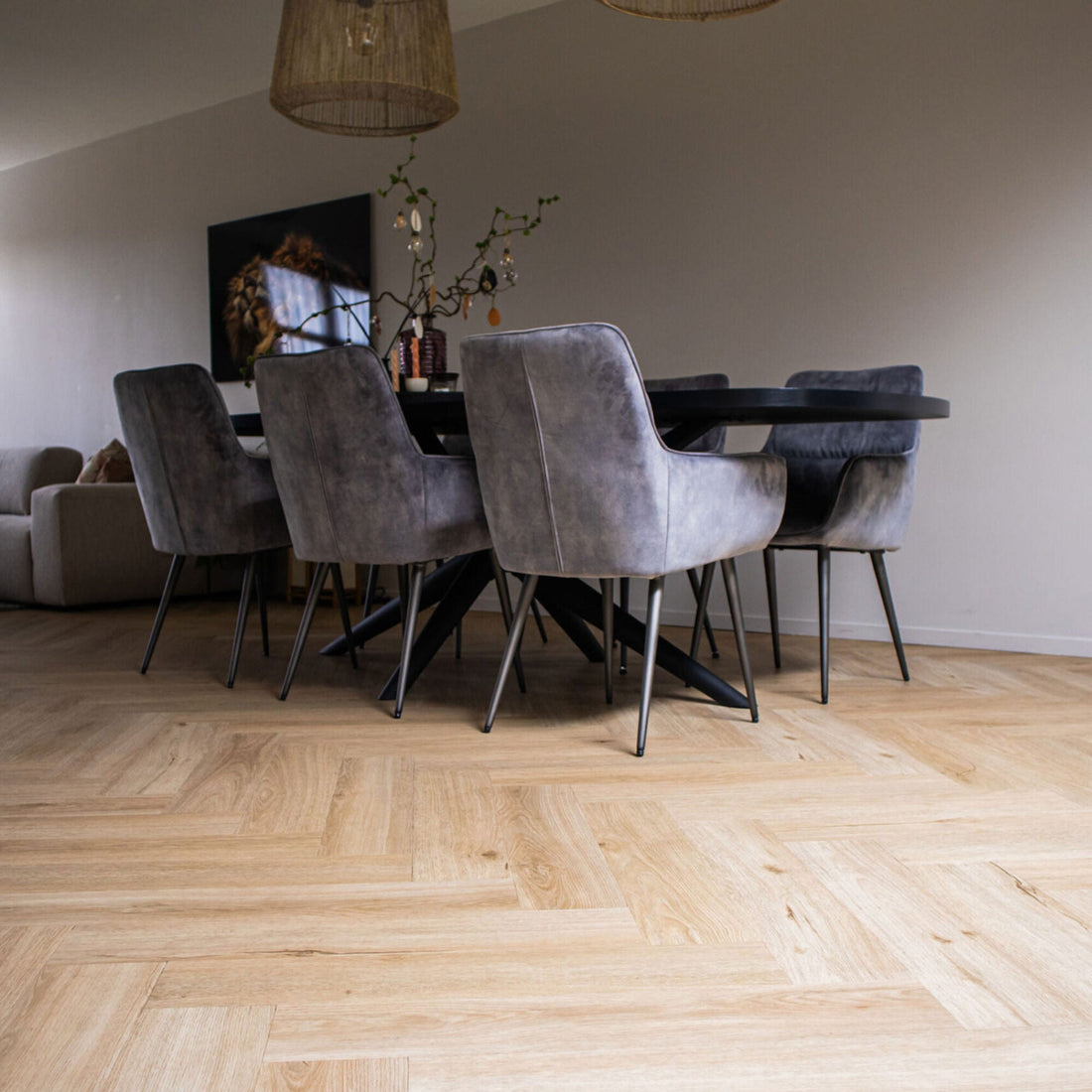 Vivafloors Herringbone 7230 Glue Down PVC