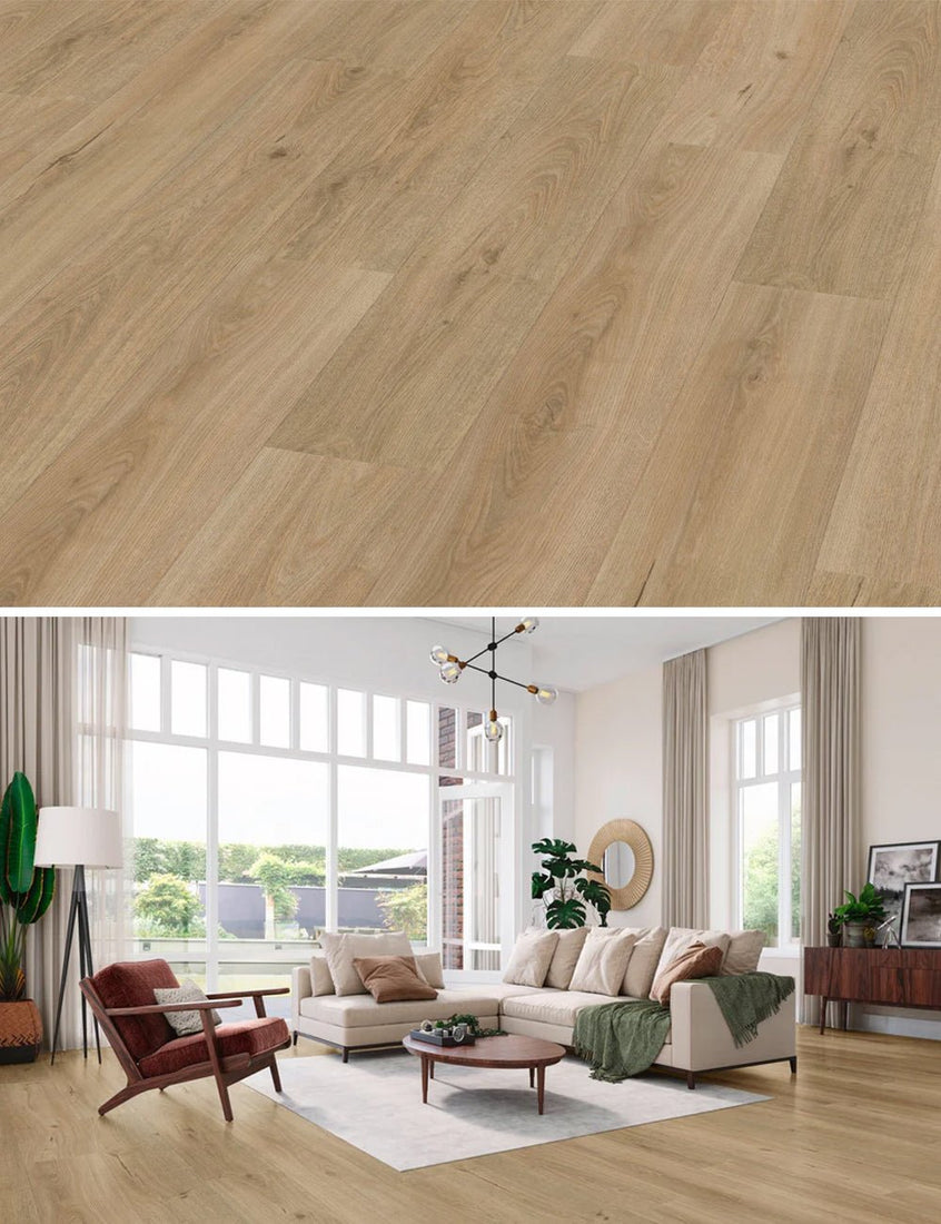 Vivafloors Luxor - Eiken 7240 - Rechte Stroken Plak PVC - Solza.nl