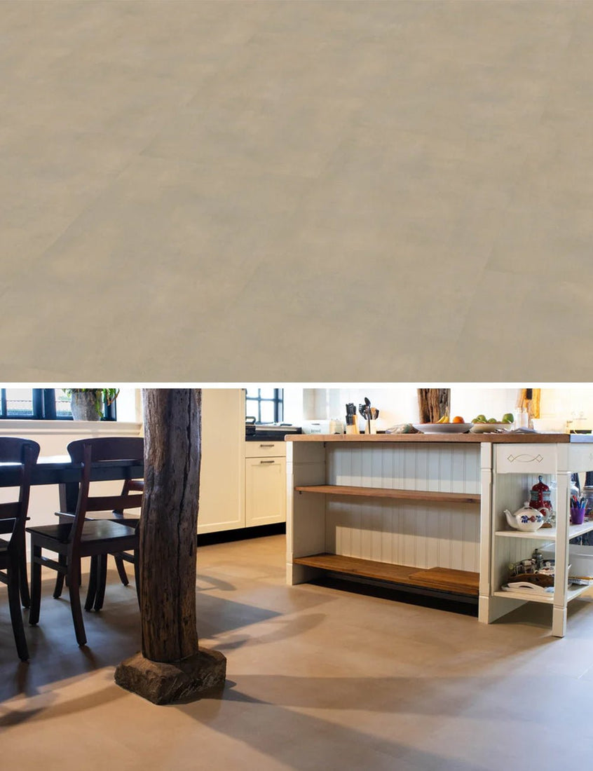 Vivafloors Matera - Warm Beige 1420 - Tegel Plak PVC - Solza.nl
