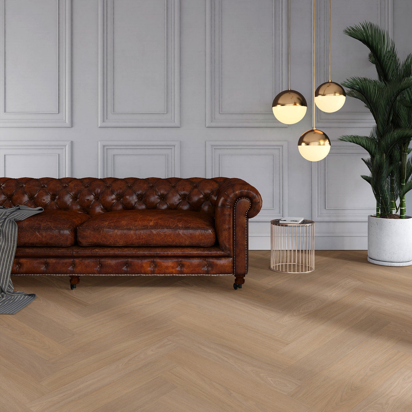 Vivafloors Bologna - Eiken 7870 - Walvisgraat Plak PVC