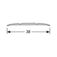 Dilatatieprofiel/Vloerstrip 38mm Eiken Katoenwit 40178 - Solza.nl