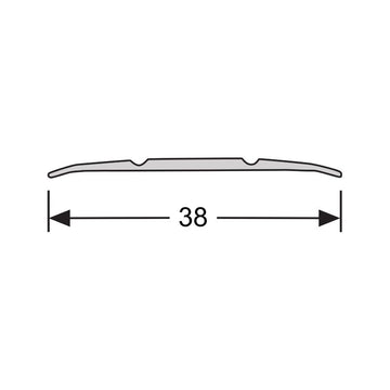 Dilatatieprofiel/Vloerstrip 38mm Mountain Oak Grey 40226