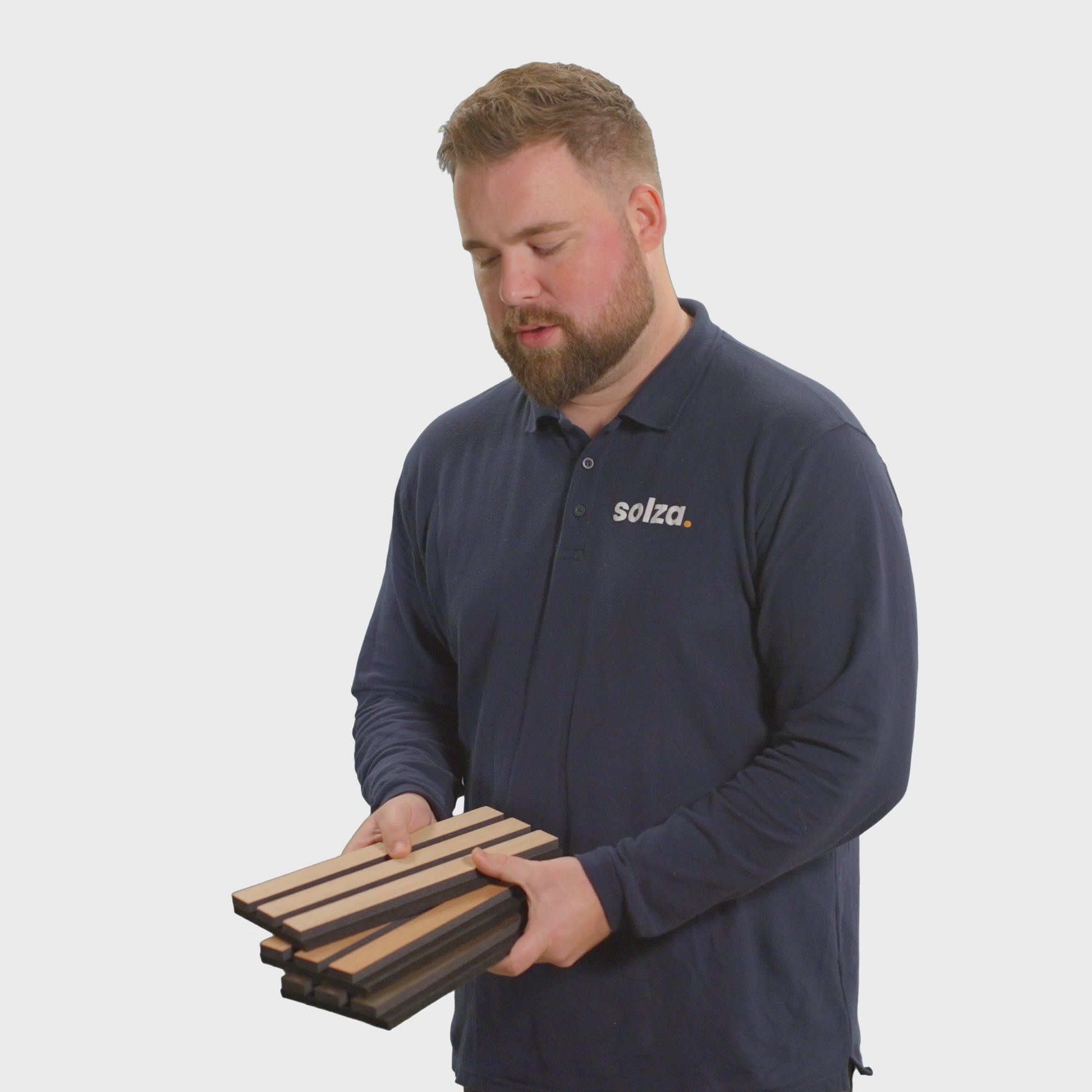 Proefmonster Floer Akupanel XL wandpanelen Mokka Zwart Eiken