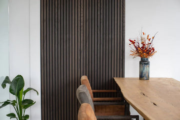 Floer Akupanel Wandpanelen Mokka Zwart Eiken - 240 x 60 cm - Akoestische Panelen