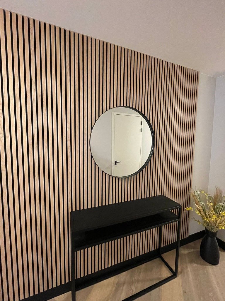 Floer Akupanel XL wandpanelen Onbehandeld Eiken - 300 x 60 cm - Akoestische Panelen - Solza.nl