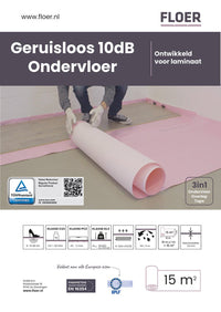 Floer Geruisloos Ondervloer 10 DB Geluidsreductie (TÜV gecertificeerd) - Solza