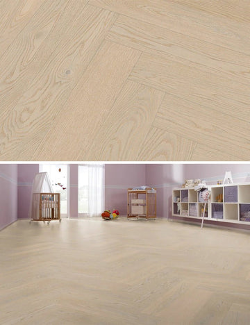 Floer Hybride Hout Visgraat Wit Eiken FLR-5016