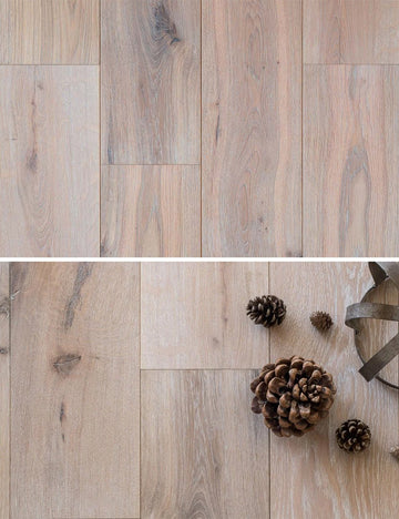 Floer Lamelparket Rustiek Eiken Multiplank Geborsteld & Wit Geolied - Houten Vloer