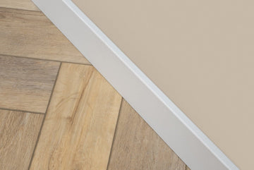 MDF Hoge Plint Wit Gegrond 90x12mm