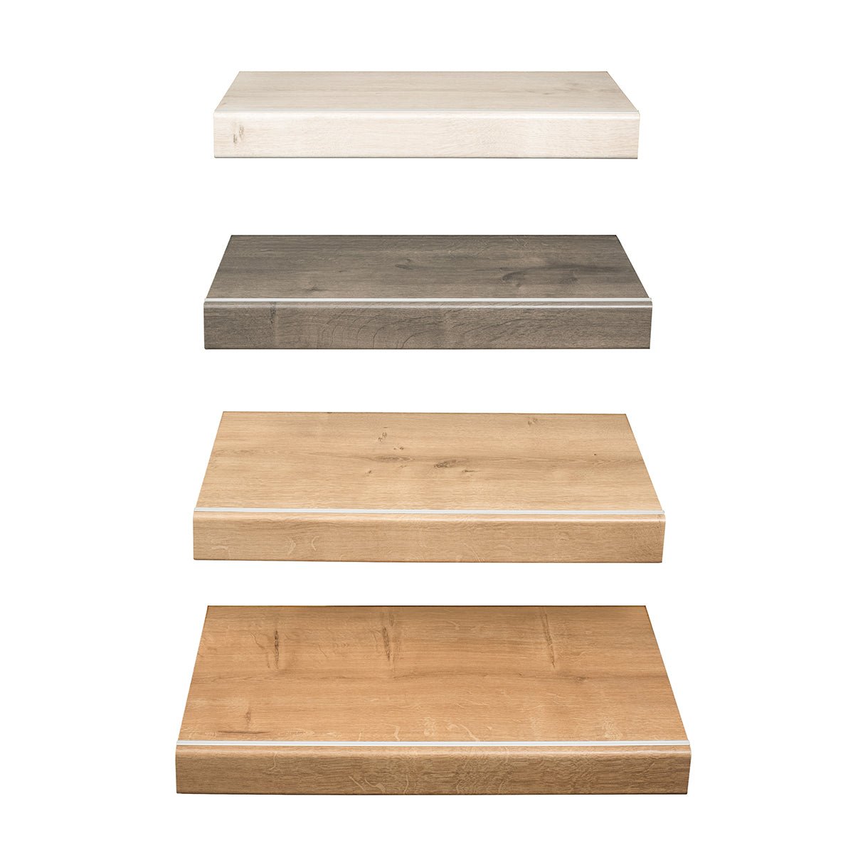 Floer Trap Overzettrede Natuurlijke Eik 145 cm per 2 stuks - Solza