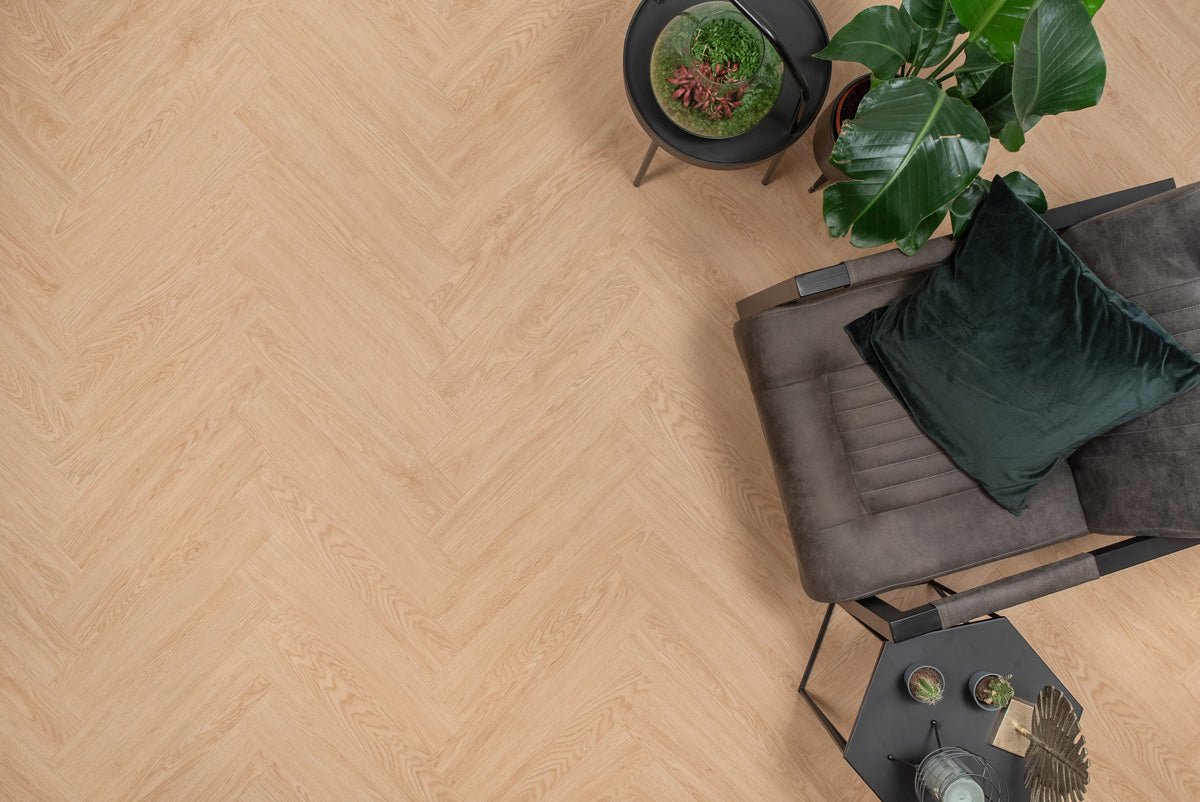 Floer Visgraat Click PVC Eems Natuur - Solza
