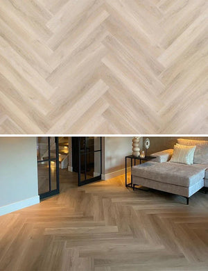 Herringbone click PVC vloer