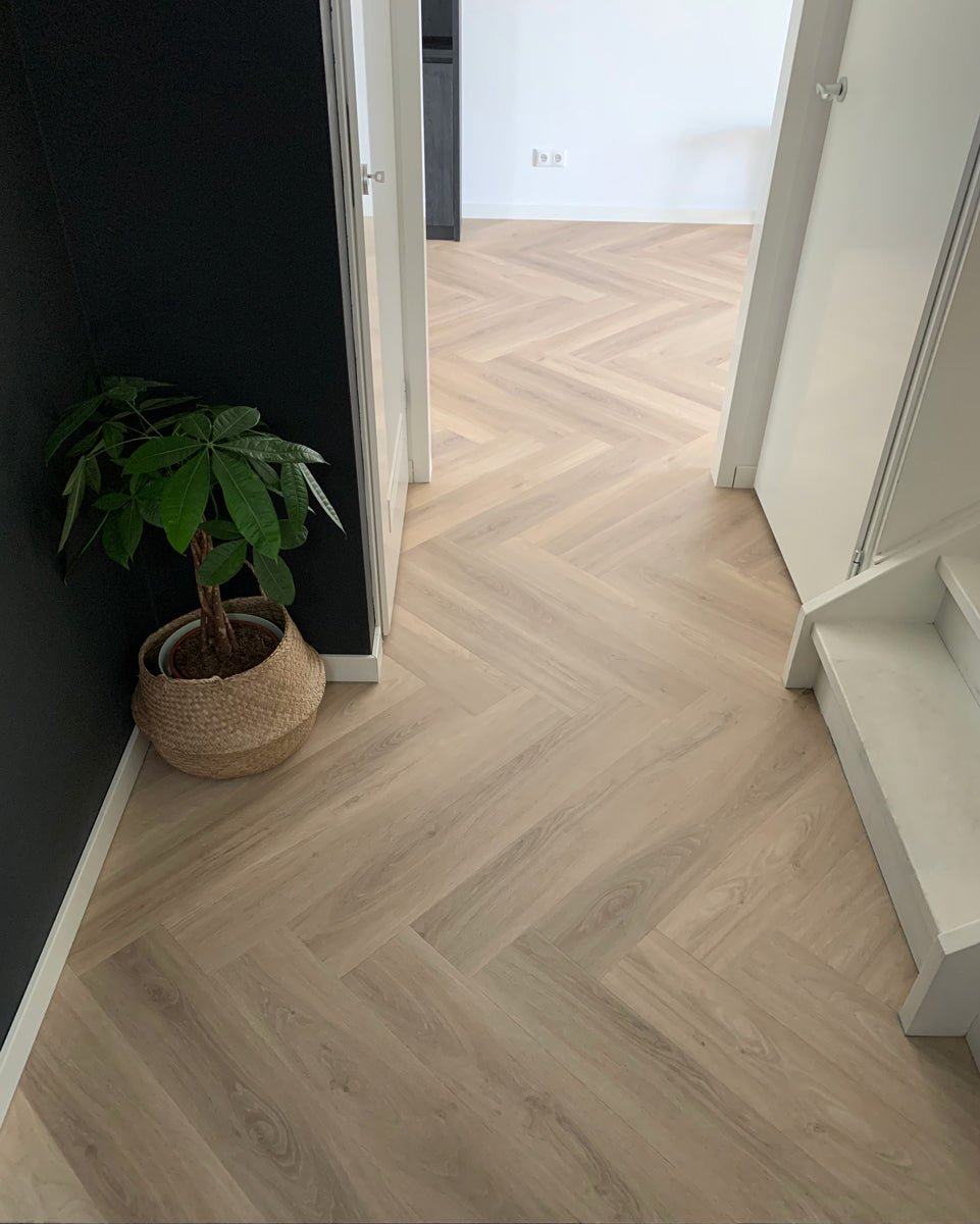 Floer Walvisgraat PVC Orka Onbehandeld 3506 - Floer Orka Onbehandeld - Reuze Visgraat XL Dryback PVC