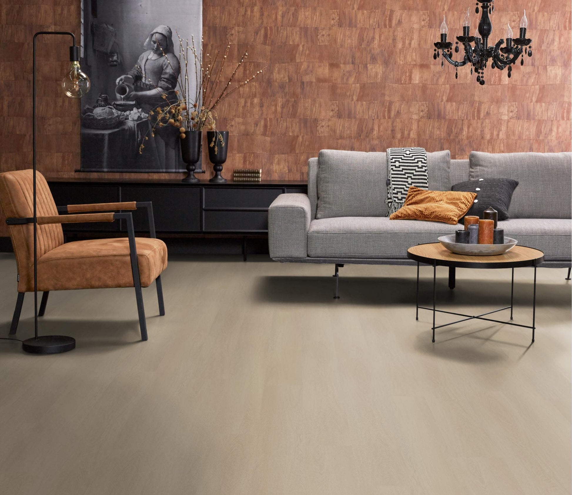 Floorlife Click PVC Fulham Beige 1613 SRC - Noestvrij 152.2 x 22.5 cm - Solza.nl