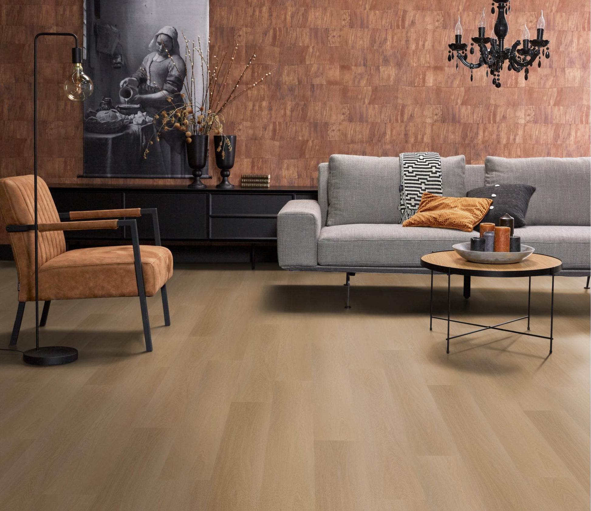 Floorlife Click PVC Fulham Dark Oak 1611 SRC - noestvrij strak design - Solza.nl