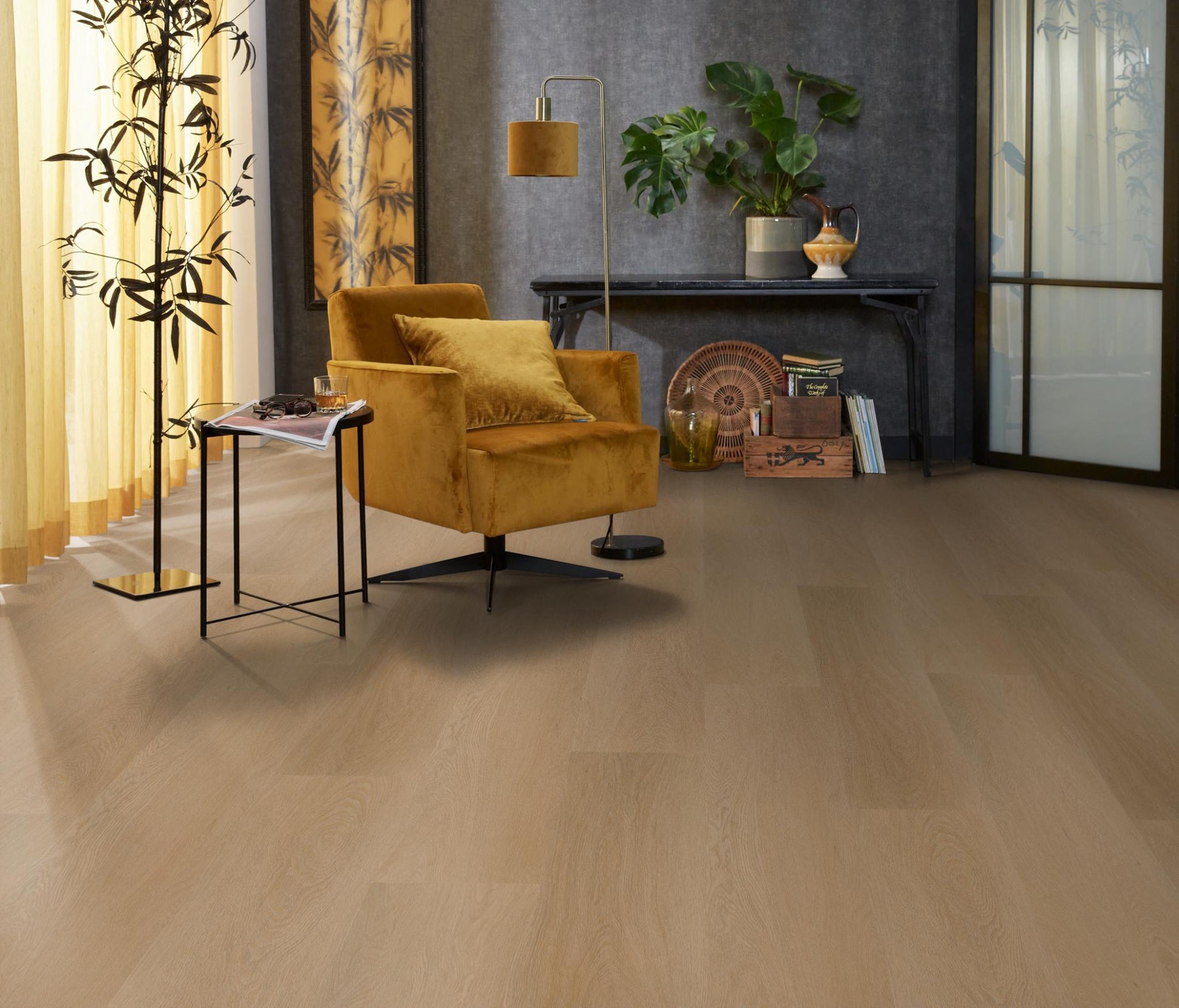 Floorlife Click PVC Fulham Dark Oak 1611 SRC - noestvrij strak design - Solza.nl