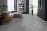 Floorlife Click PVC Tegel Ealing Grey 7412 SRC - Natuursteen look 91 x 45.5 cm - Solza.nl