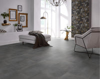 Floorlife Click PVC Tegel Southwark Dark Grey 4311 - Donkergrijs 91.4x45.7 cm - Solza.nl