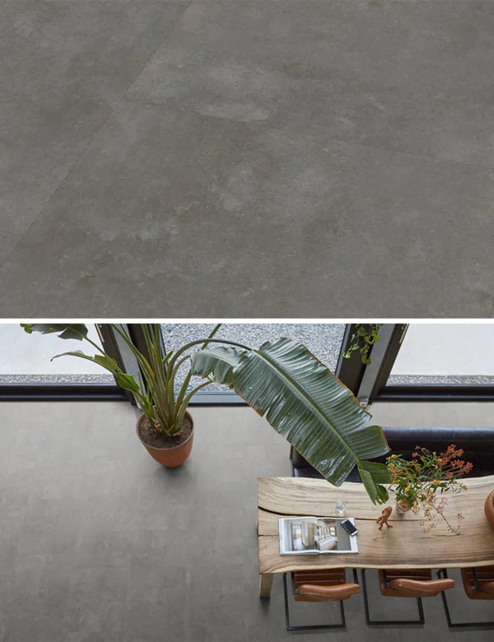 Floorlife Click PVC Tegel Victoria XL Grey 6212 SRC - 81.2 x 40.6 cm - Solza.nl