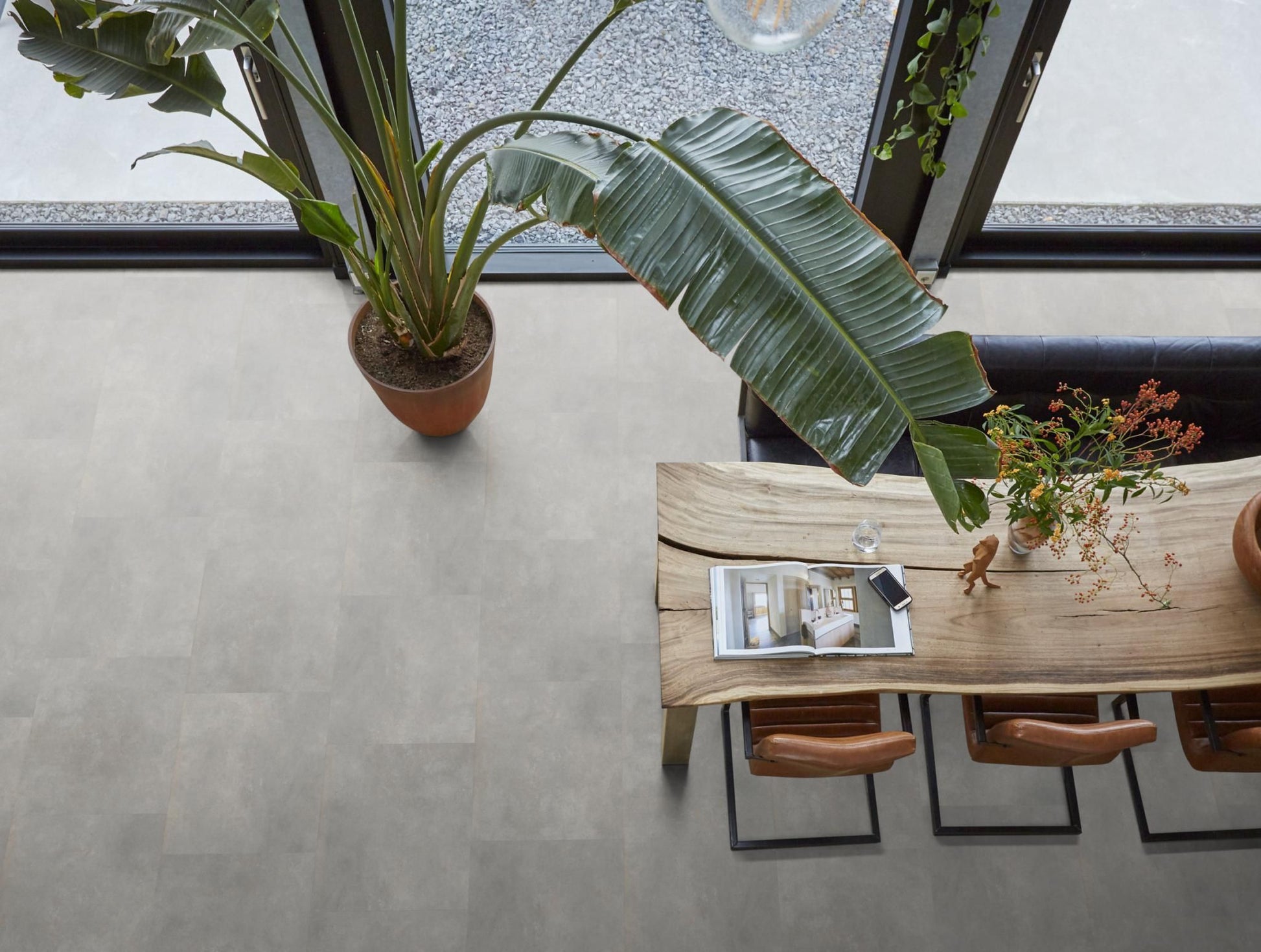 Floorlife Click PVC Tegel Victoria XL Light Grey 6211 SRC - Vloertegel 81.2 x 40.6 cm - Solza.nl