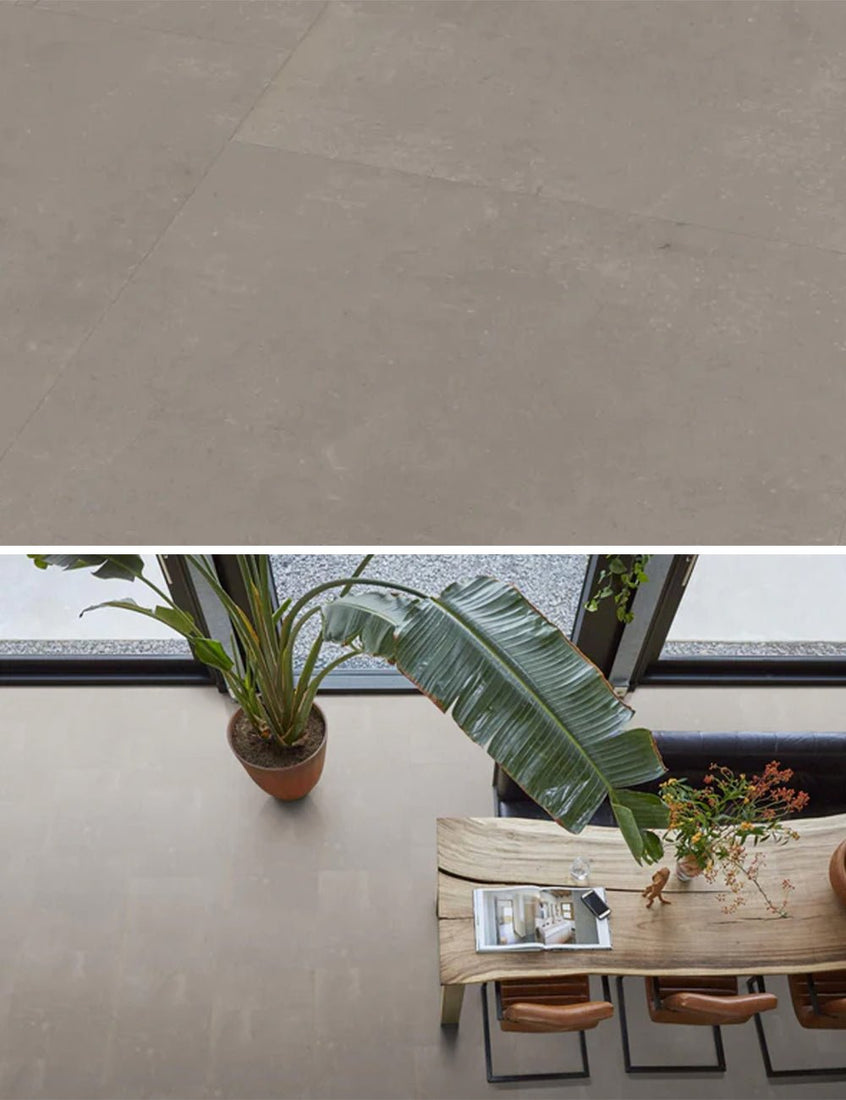 Floorlife Click PVC Tegel Westminster XL Taupe 6201 SRC - 81.2 x 40.6 cm - Solza.nl