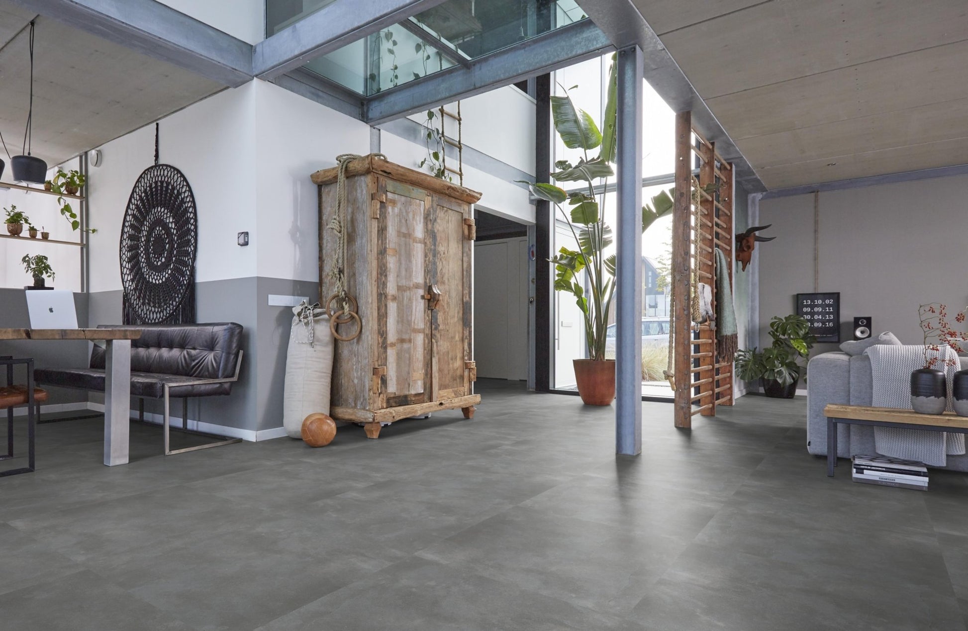 Floorlife Ealing XL Grey 7212 Tegel Dryback PVC - Solza.nl
